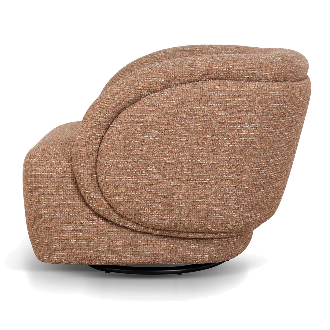 Swivel Armchair - Russet Brown
