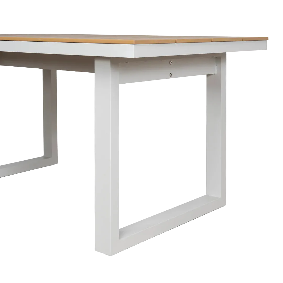 Compact Outdoor Dining Table - Sand White