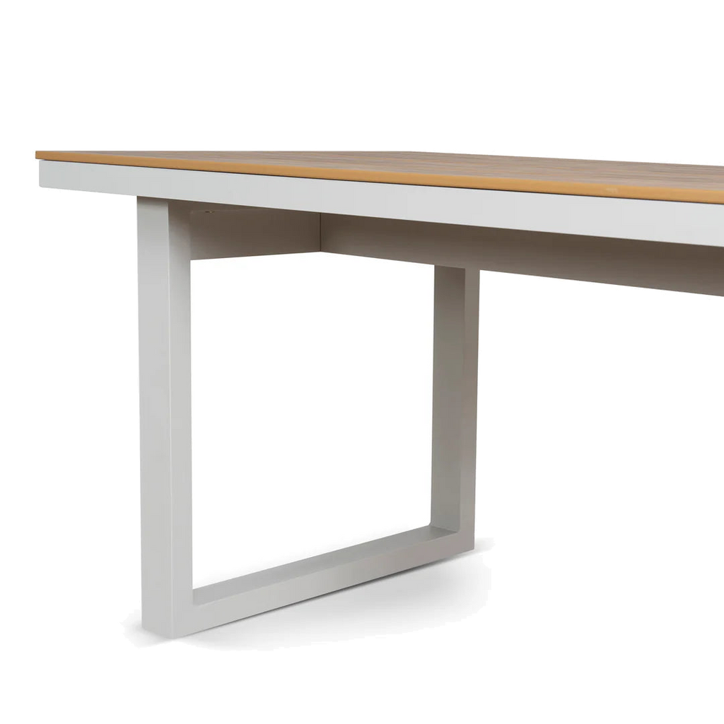 1.6m Sand White Outdoor Dining Table - Natural