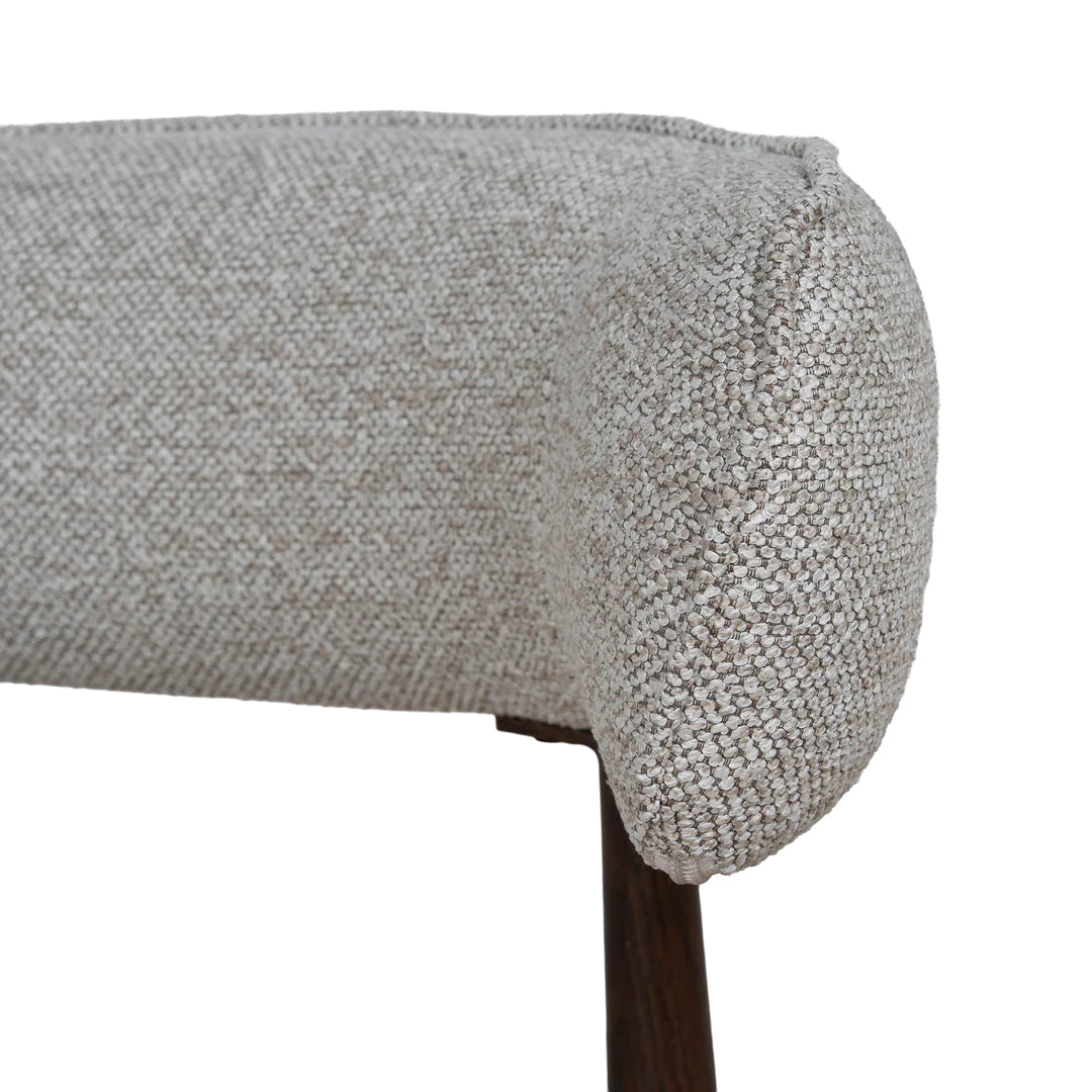 Walnut Dining Chair - Clay Beige (Set of 2)