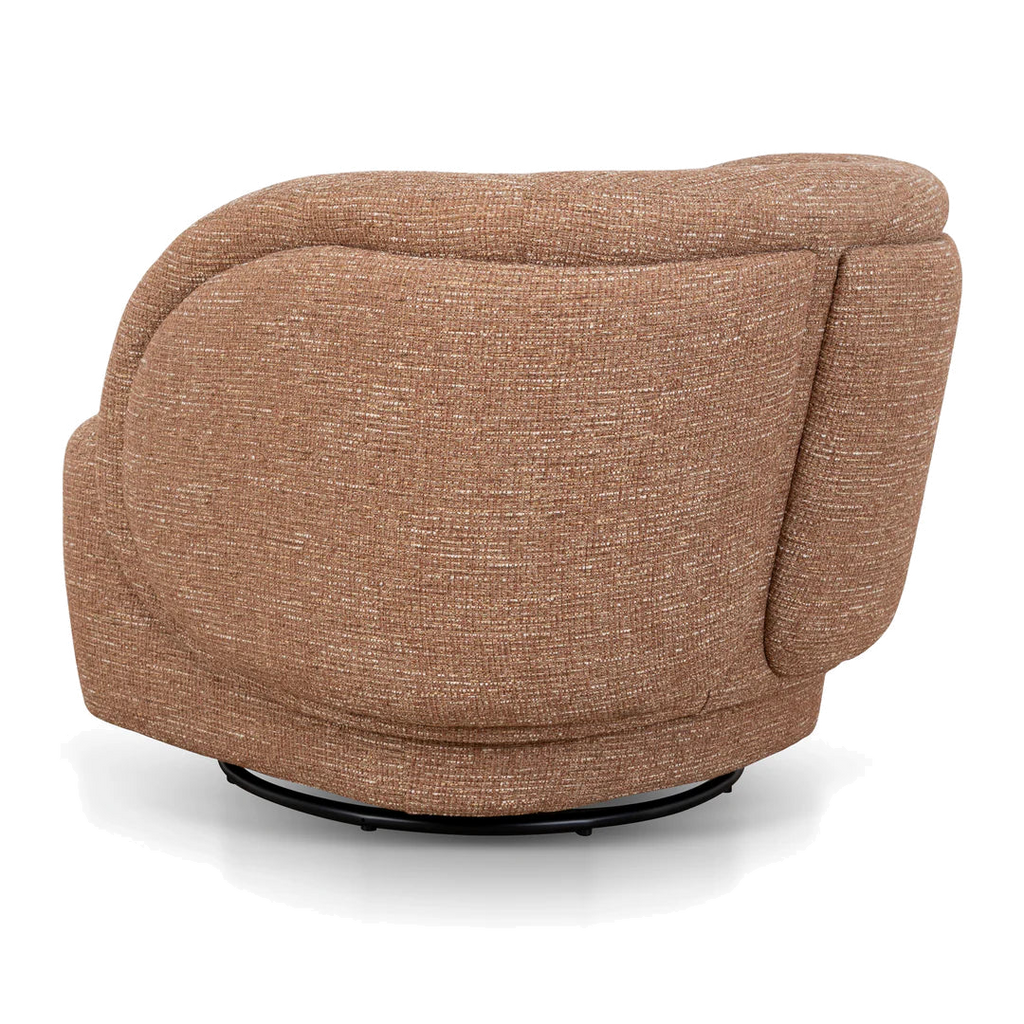Swivel Armchair - Russet Brown