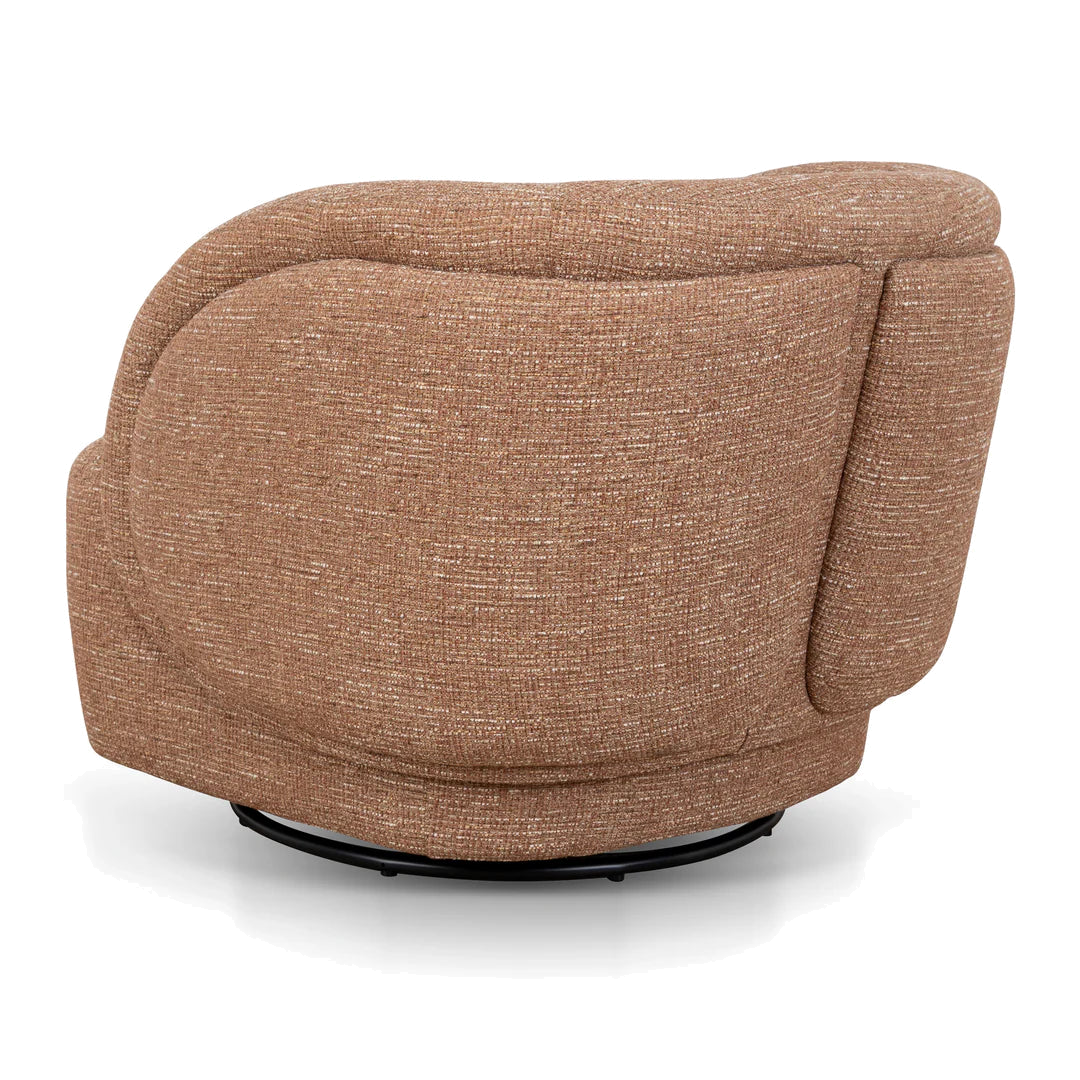 Swivel Armchair - Russet Brown