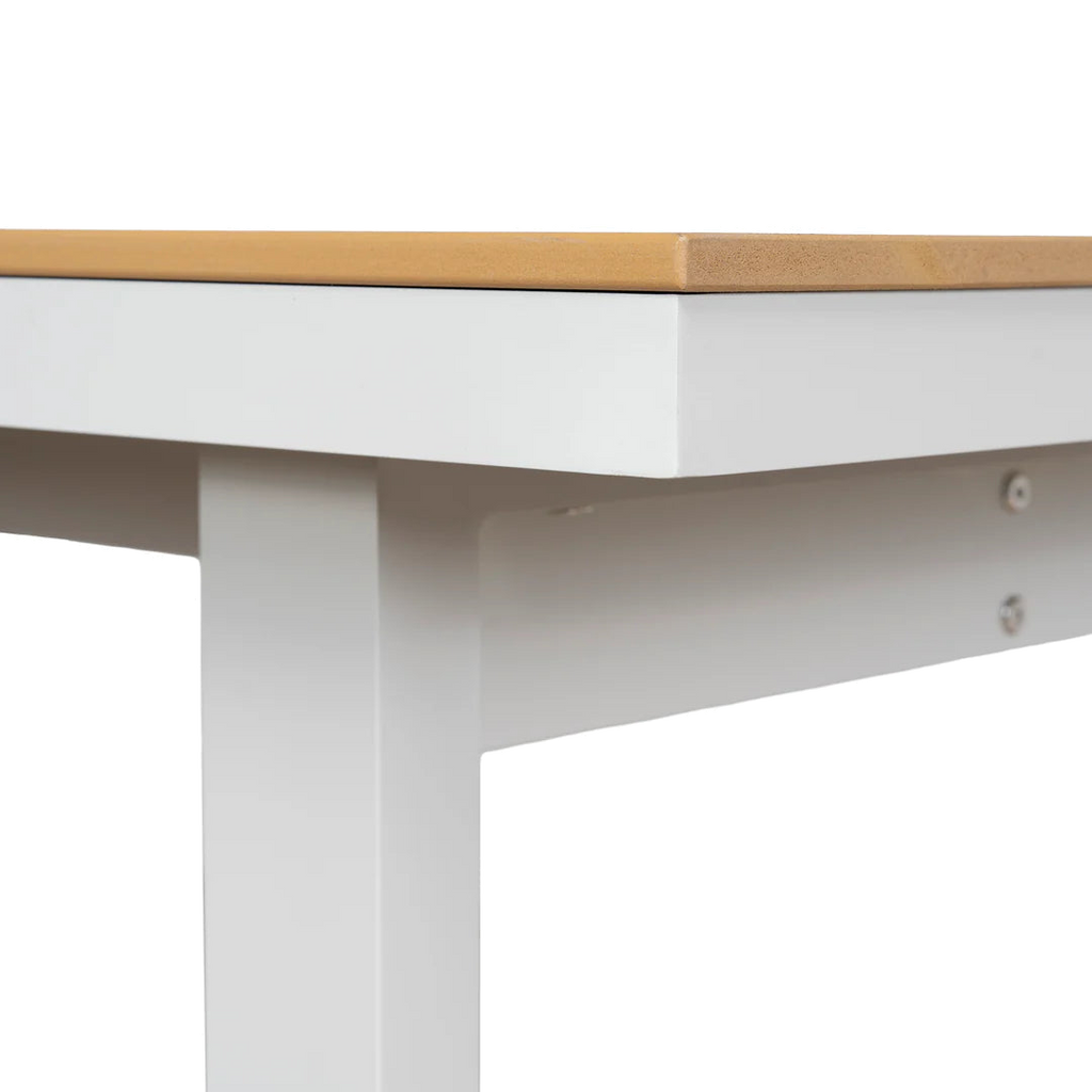 1.6m Sand White Outdoor Dining Table - Natural