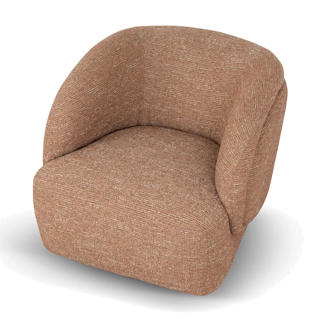 Swivel Armchair - Russet Brown