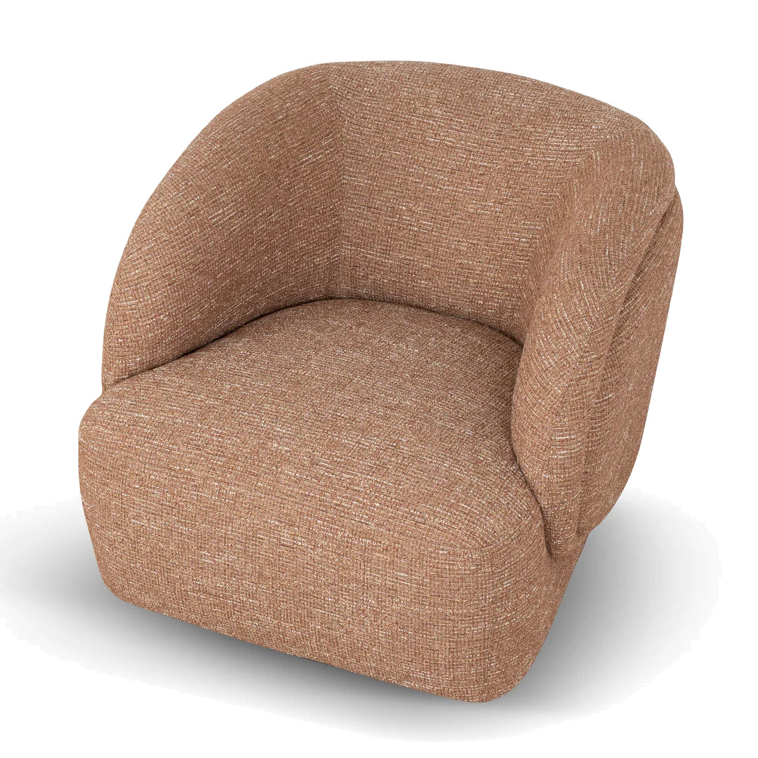 Swivel Armchair - Russet Brown