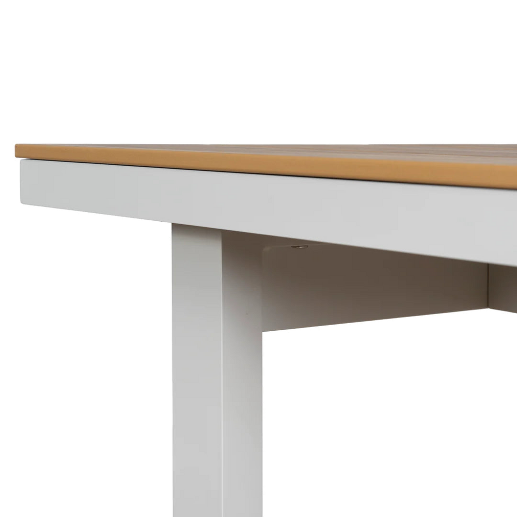 1.6m Sand White Outdoor Dining Table - Natural