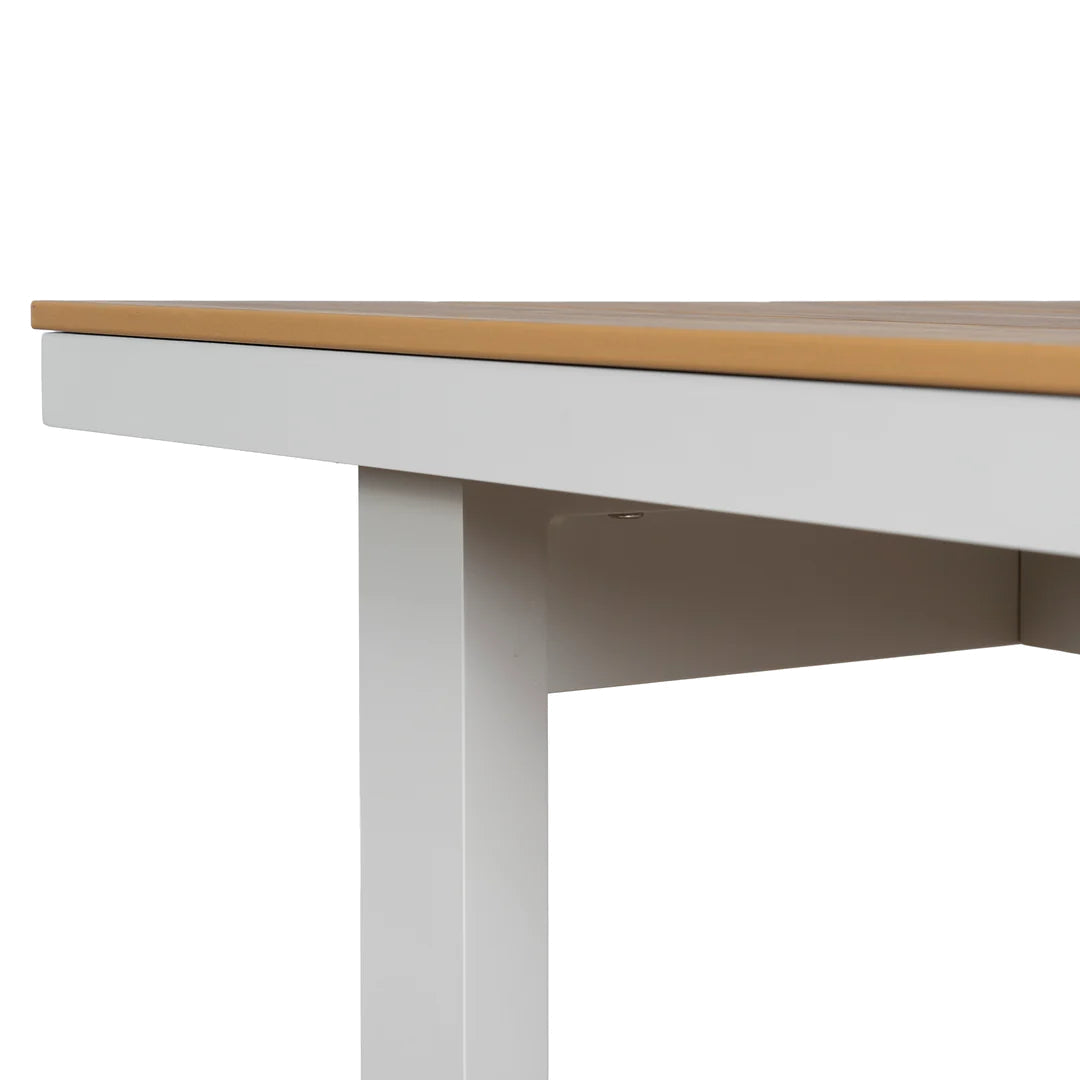 1.6m Sand White Outdoor Dining Table - Natural