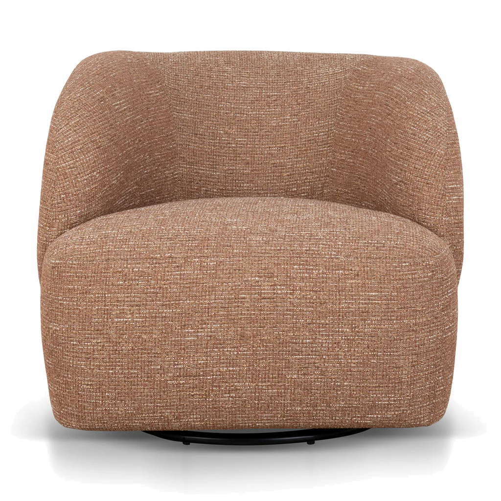 Swivel Armchair - Russet Brown