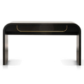1.4m Console Table - Textured Espresso Black
