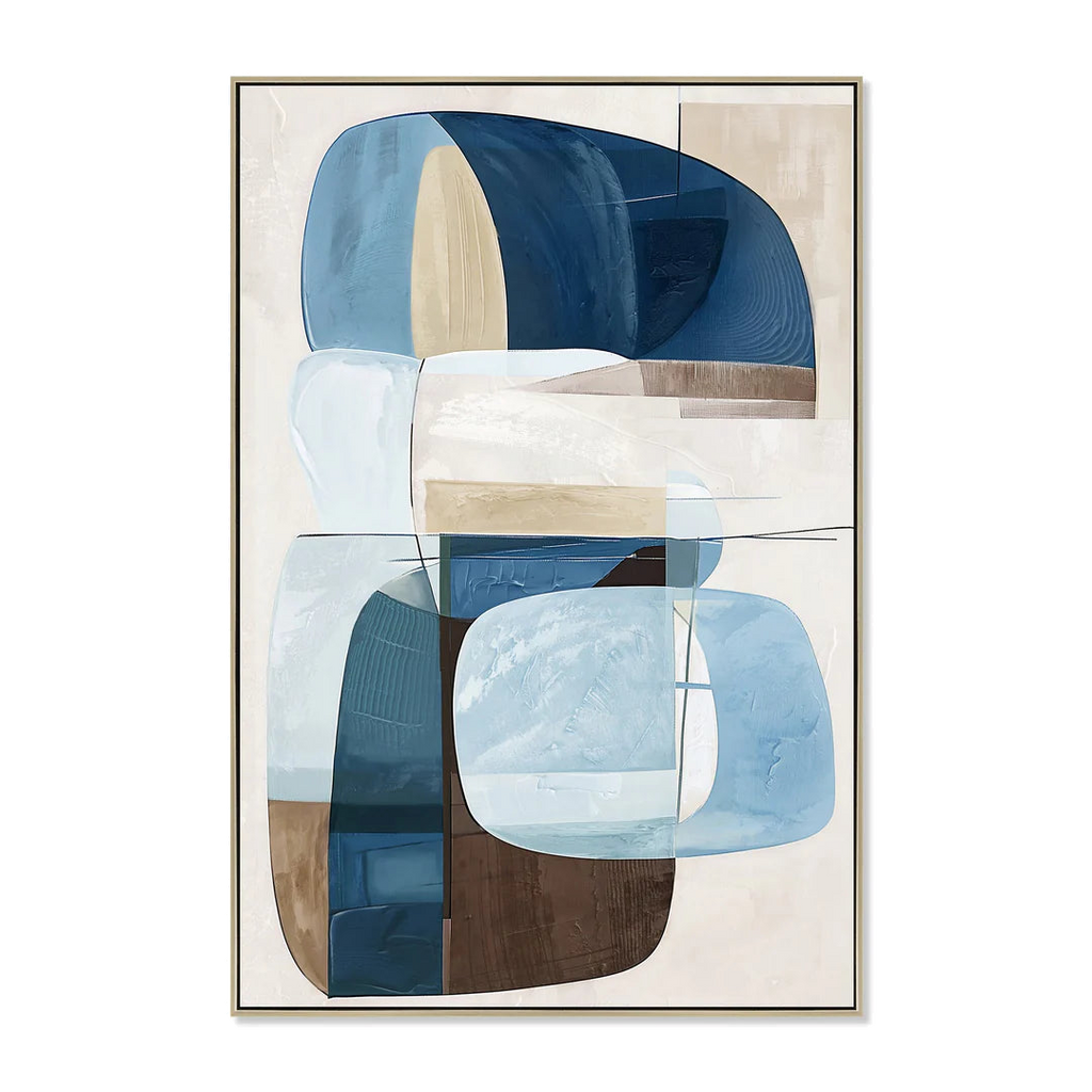 80 x 120cm Framed Canvas - Natural