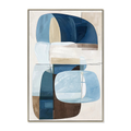 80 x 120cm Framed Canvas - Natural