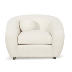 Armchair - Ivory White Boucle