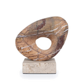 Halo Marble Sculpture - Coffee