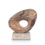 Halo Marble Sculpture - Coffee