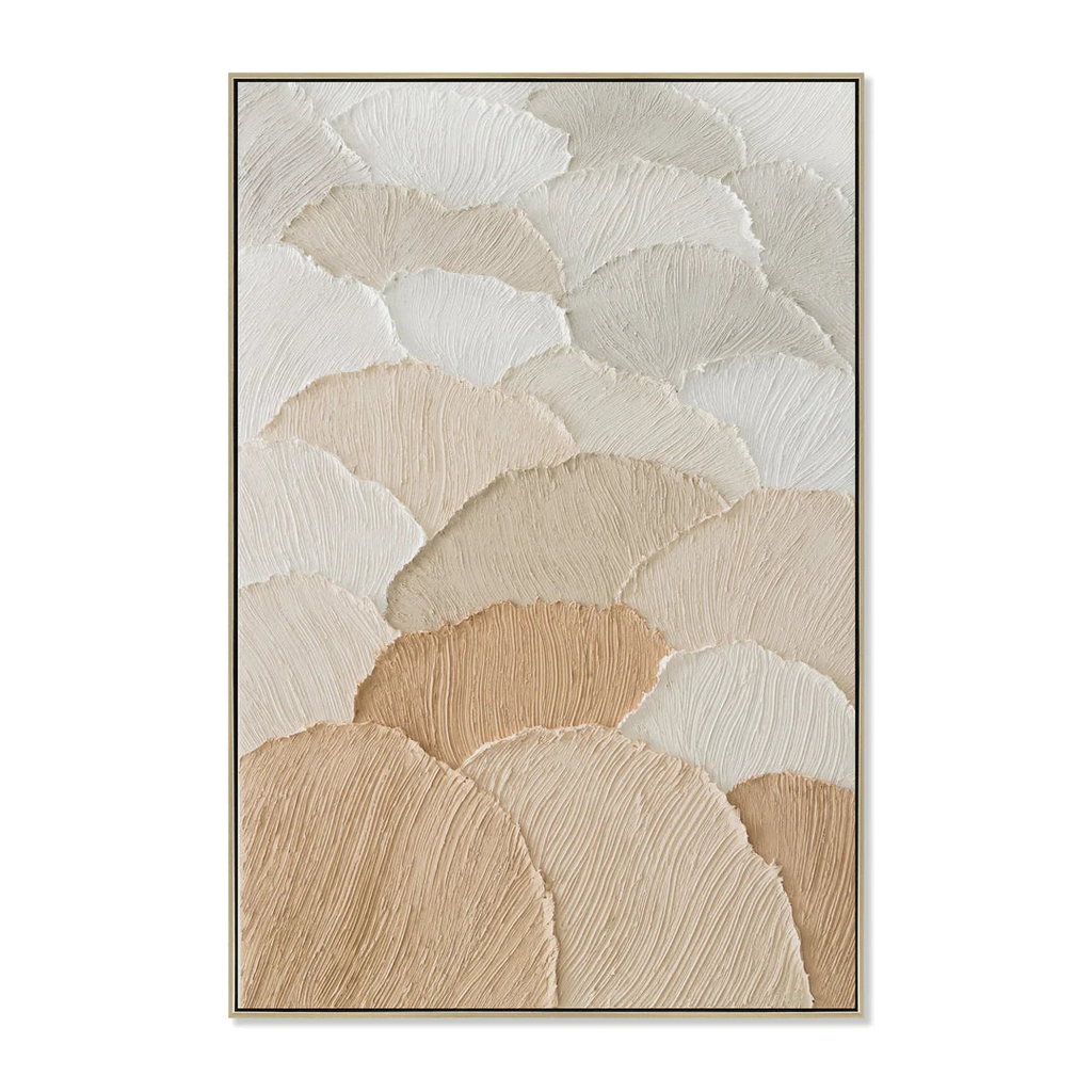 80 x 120cm Framed Canvas - Natural