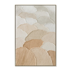 80 x 120cm Framed Canvas - Natural