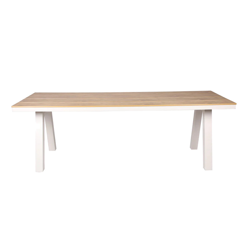2.3m Sand White Outdoor Dining Table - Natural