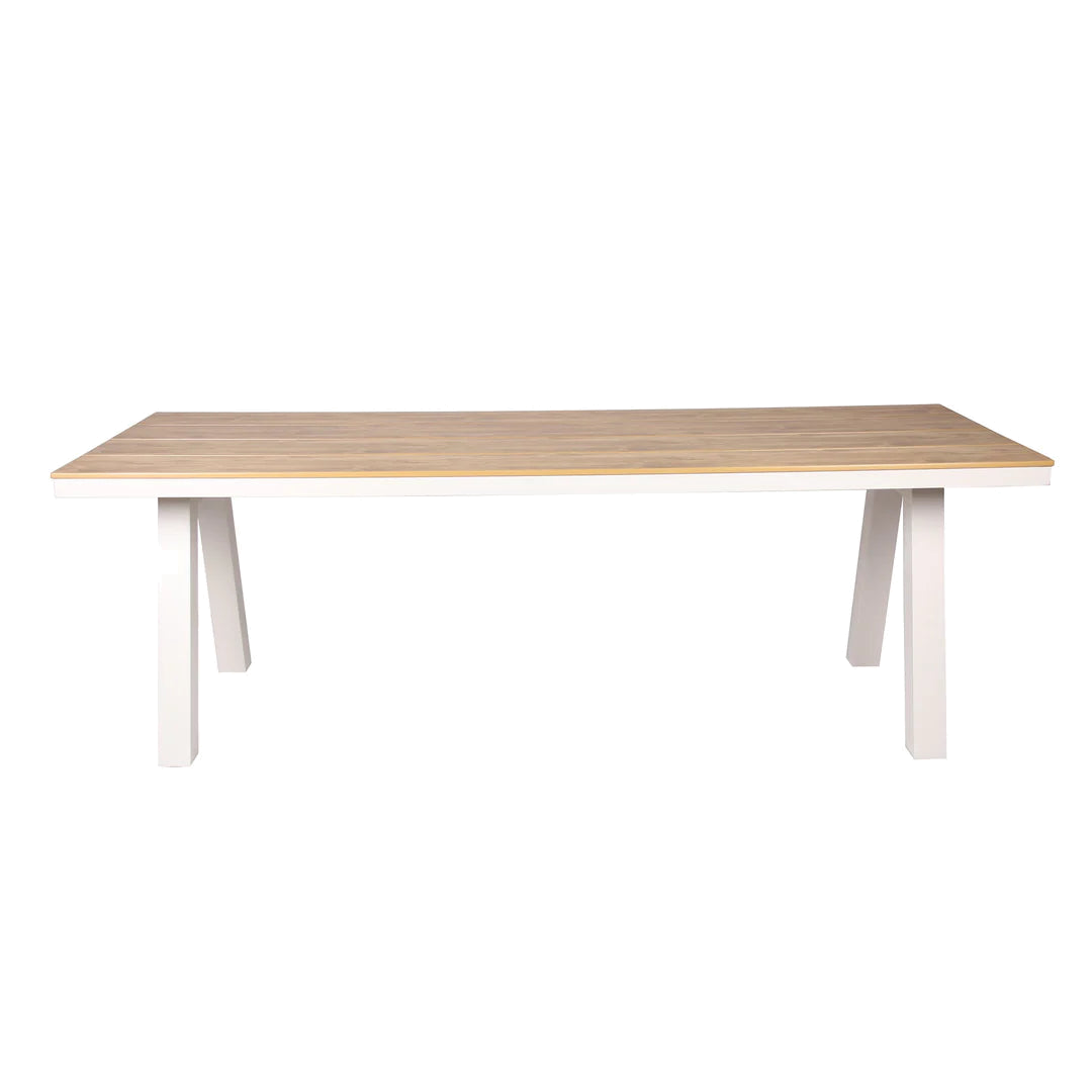 2.3m Sand White Outdoor Dining Table - Natural