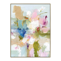 90 x 120cm Framed Canvas - Light Natural