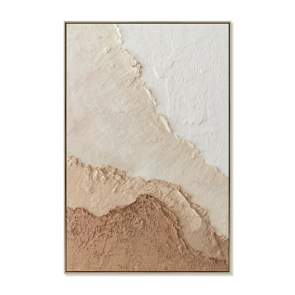 80 x 120cm Framed Canvas - Natural