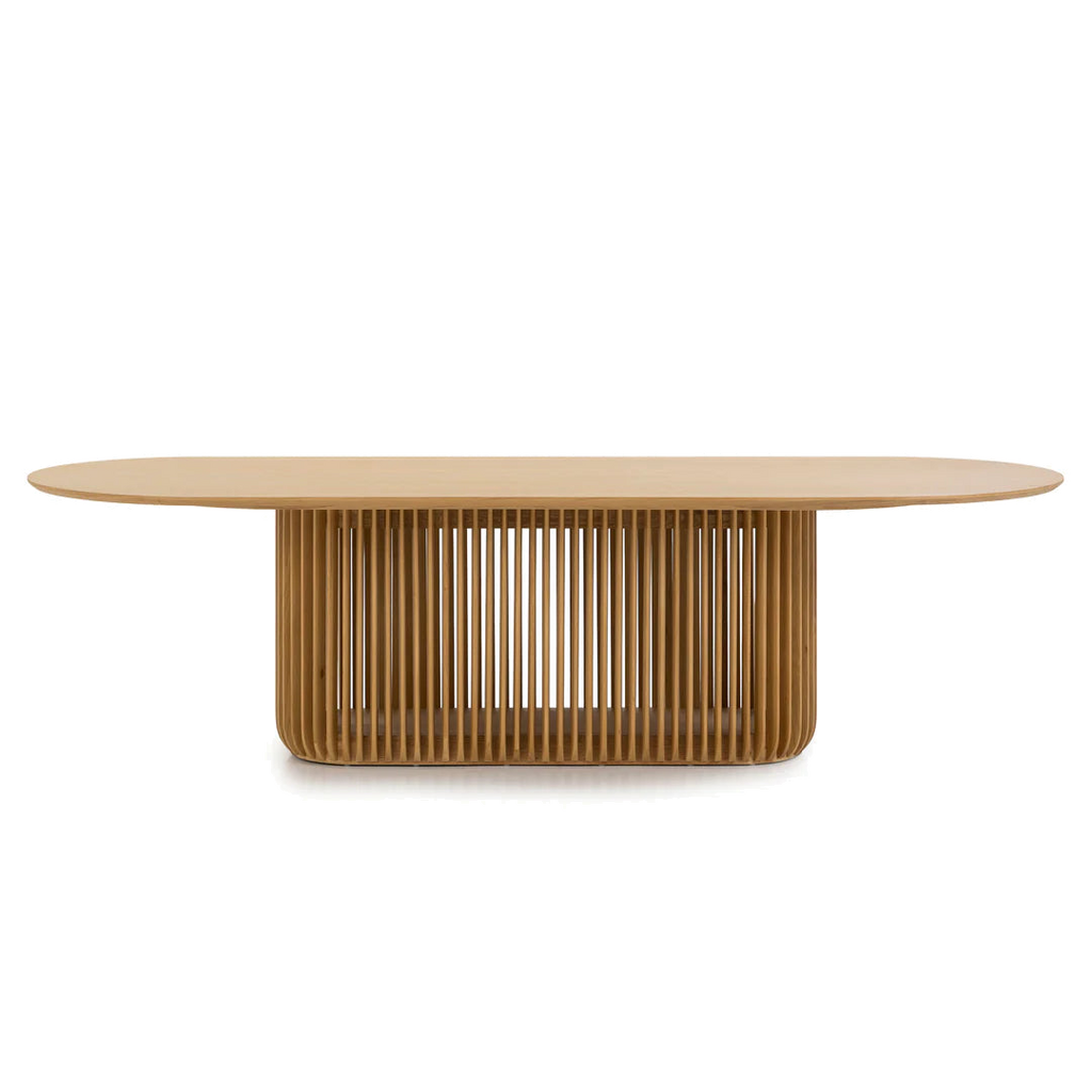 2.8m Oval Dining Table - Natural
