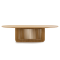 2.8m Oval Dining Table - Natural