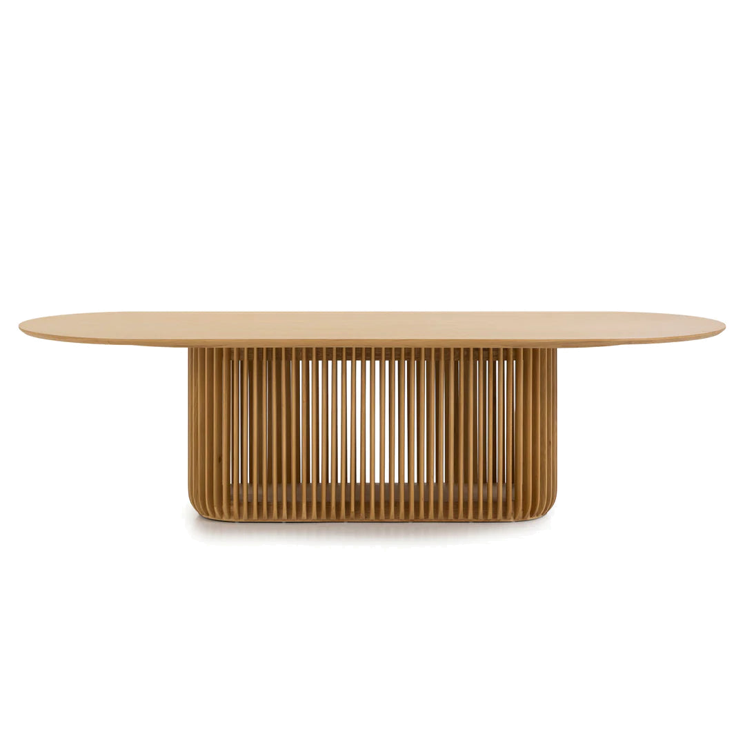 2.8m Oval Dining Table - Natural