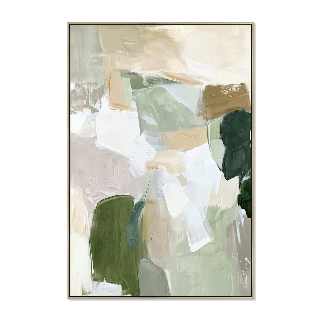 80 x 120cm Framed Canvas - Natural