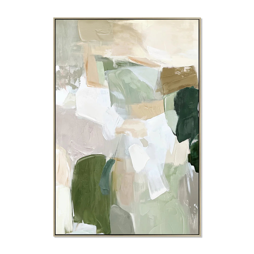 80 x 120cm Framed Canvas - Natural