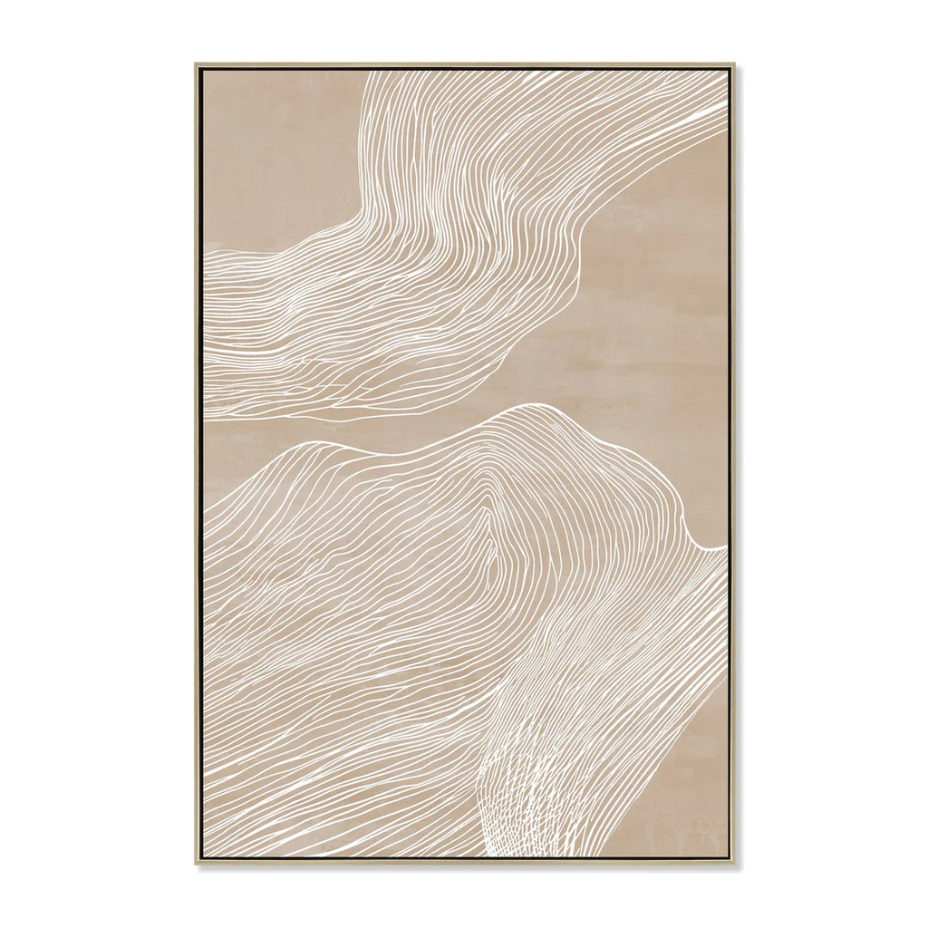 80 x 120cm Framed Canvas - Natural