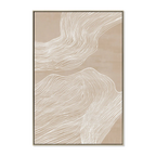 80 x 120cm Framed Canvas - Natural