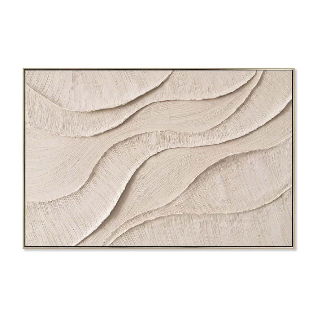 120 x 80cm Framed Canvas - Natural