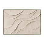 120 x 80cm Framed Canvas - Natural