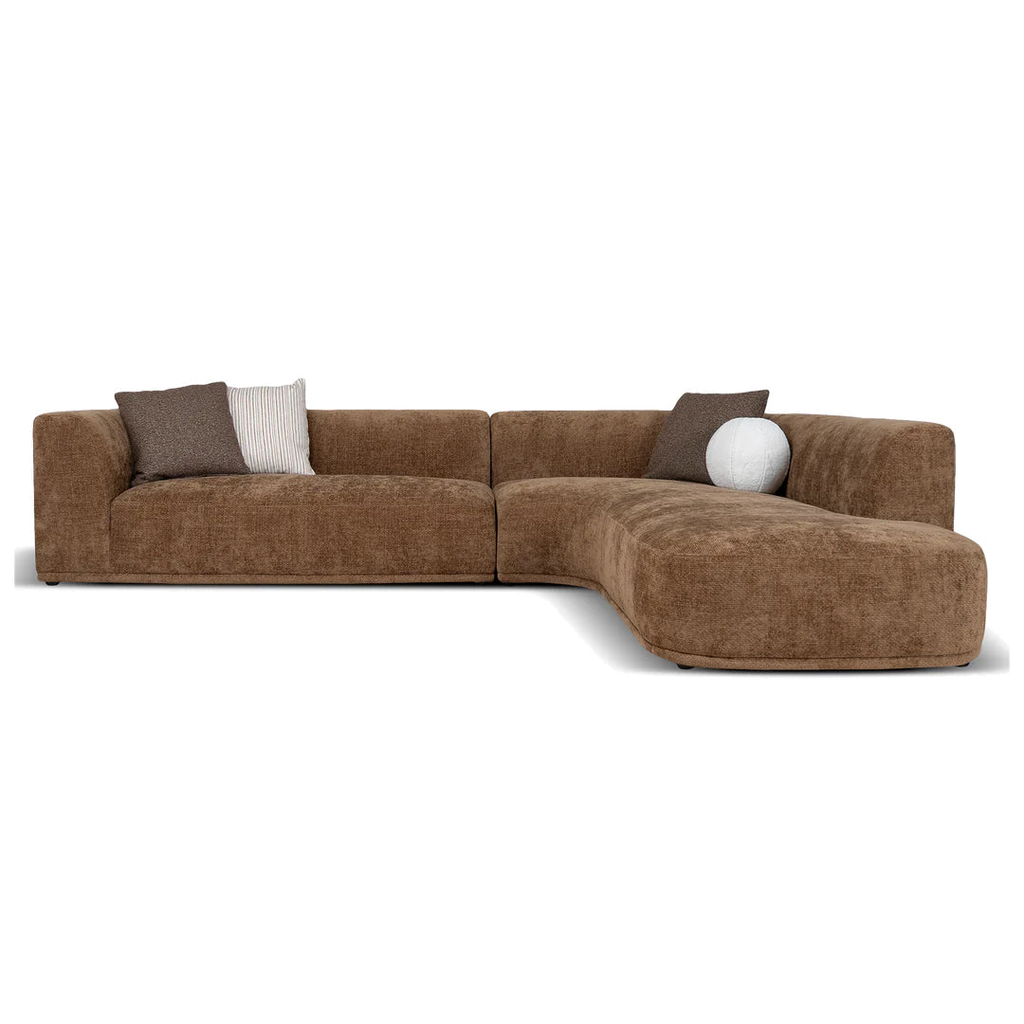 4 Seater Right Chaise Sofa - Lila Nutmeg