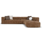 4 Seater Right Chaise Sofa - Lila Nutmeg
