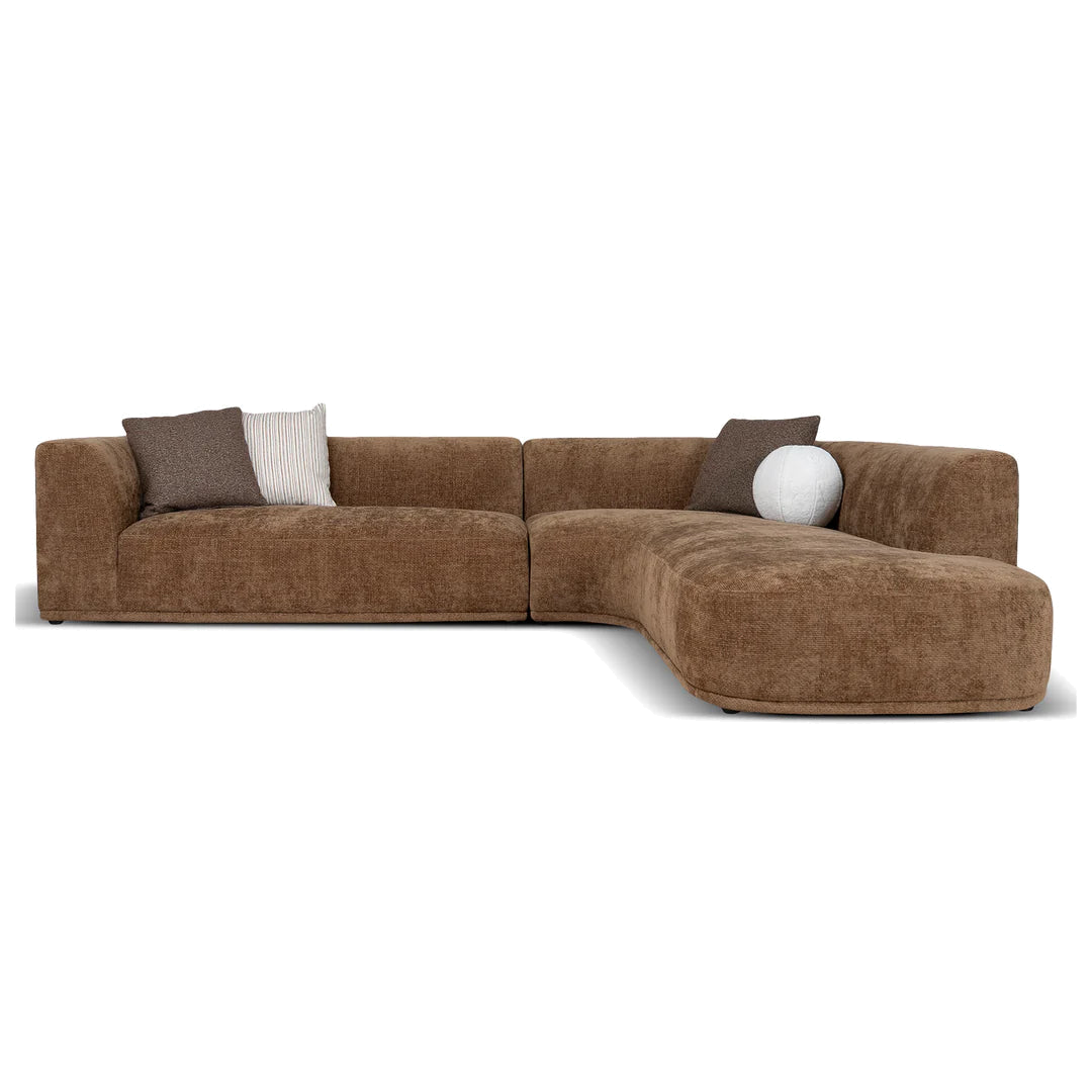 4 Seater Right Chaise Sofa - Lila Nutmeg