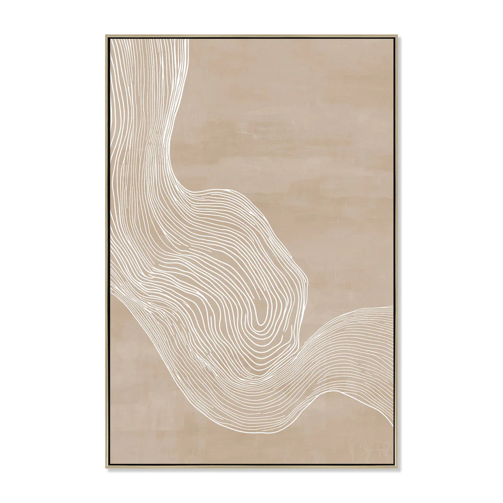 80 x 120cm Framed Canvas - Natural