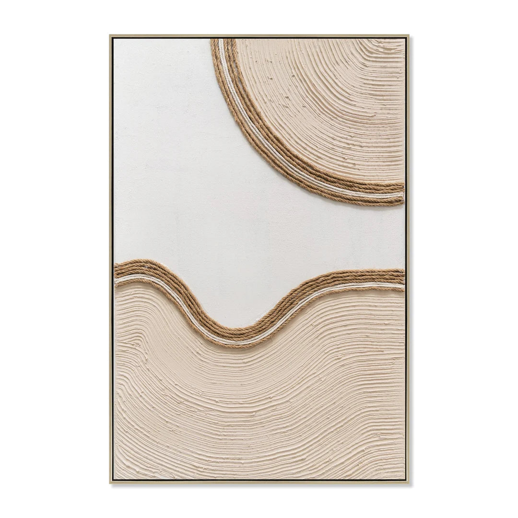 60 x 90cm Framed Canvas - Natural