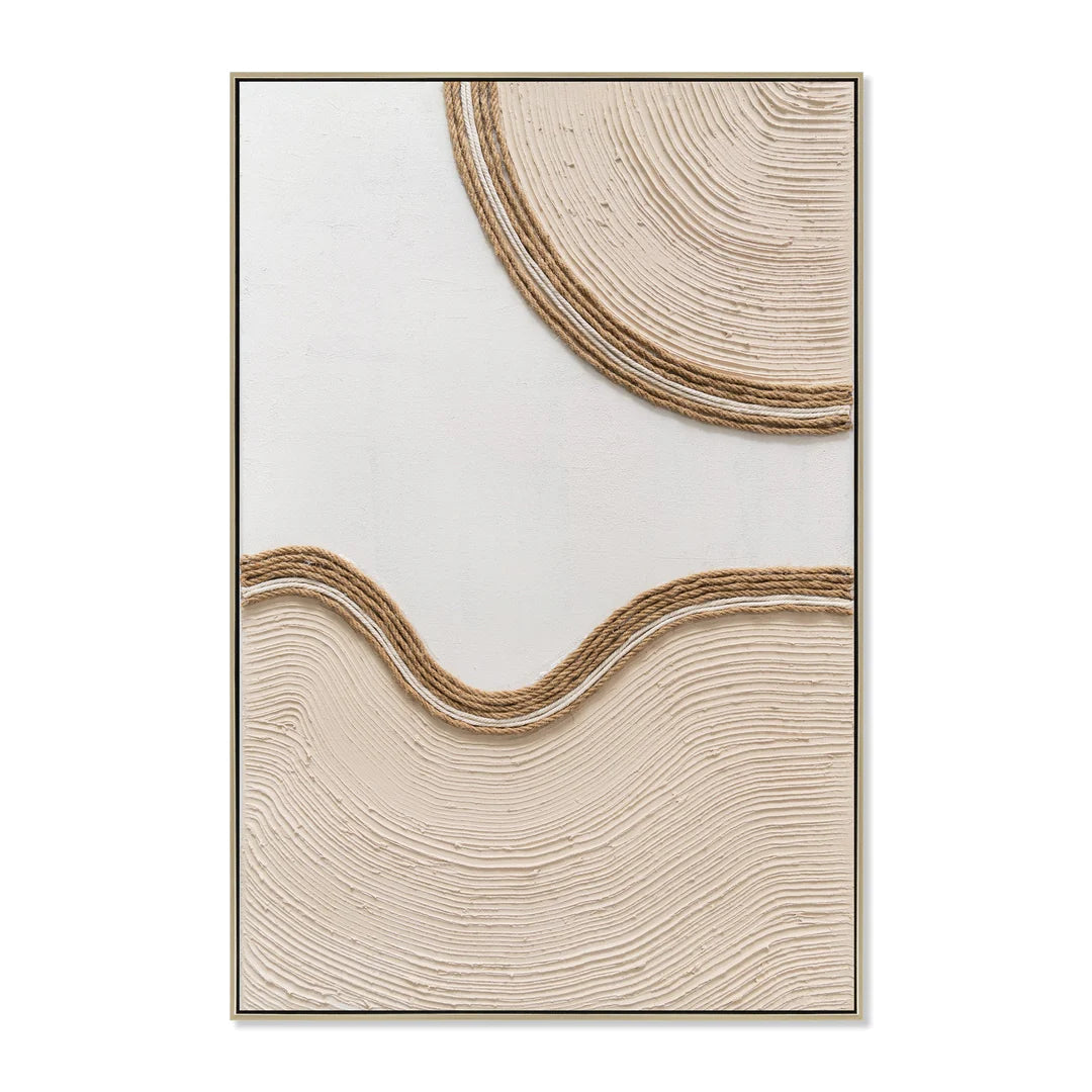 60 x 90cm Framed Canvas - Natural