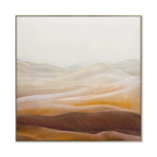 100 x 100cm Framed Canvas - Natural