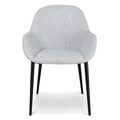 Fabric Dining chair - Silver Grey (Set of 2)