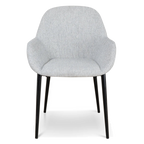 Fabric Dining chair - Silver Grey (Set of 2)