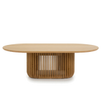 1.3m Oval Coffee Table - Natural