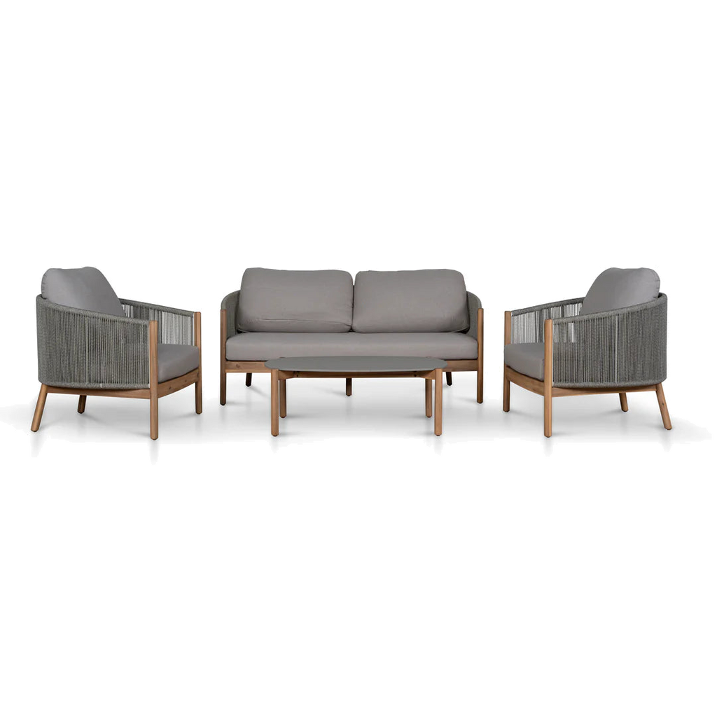 4pcs Outdoor Lounge Set - Light Brown