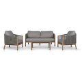 4pcs Outdoor Lounge Set - Light Brown