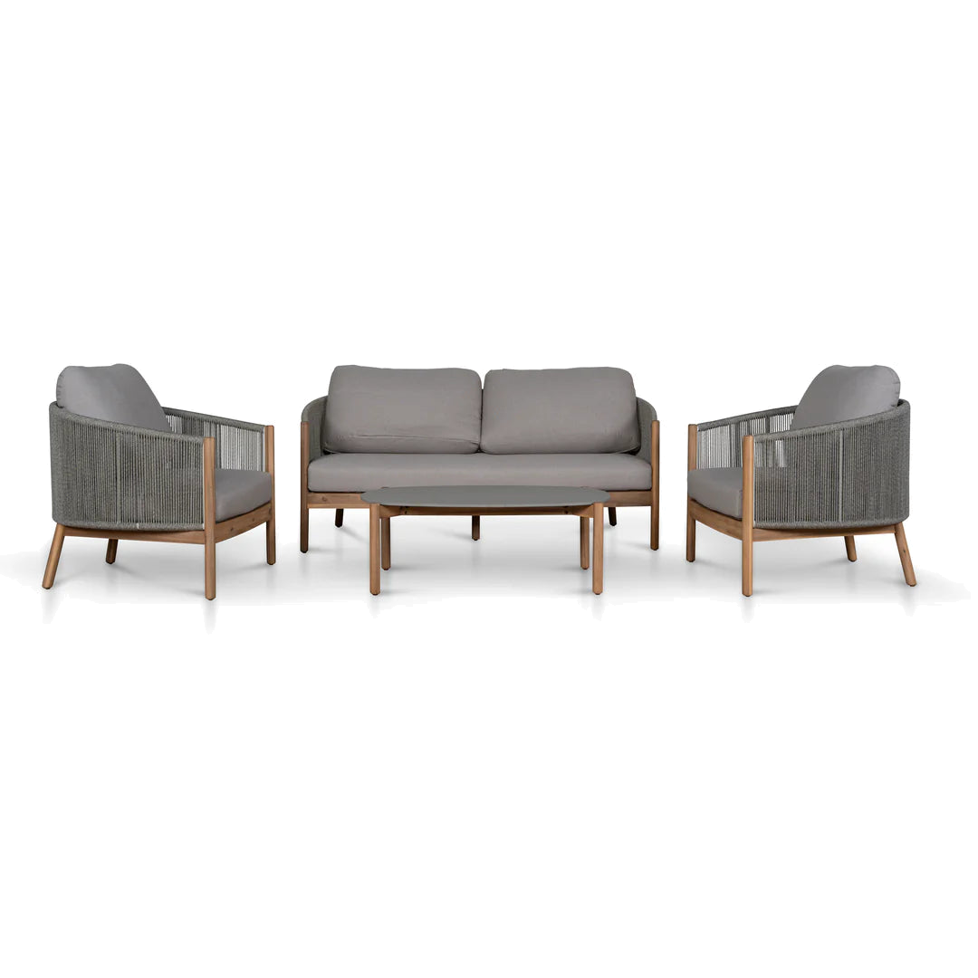 4pcs Outdoor Lounge Set - Light Brown