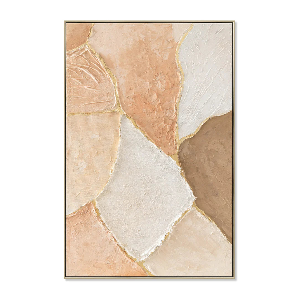 80 x 120cm Framed Canvas - Natural