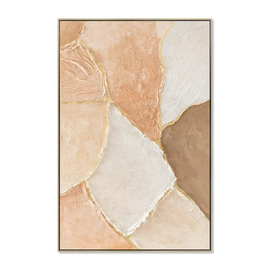 80 x 120cm Framed Canvas - Natural