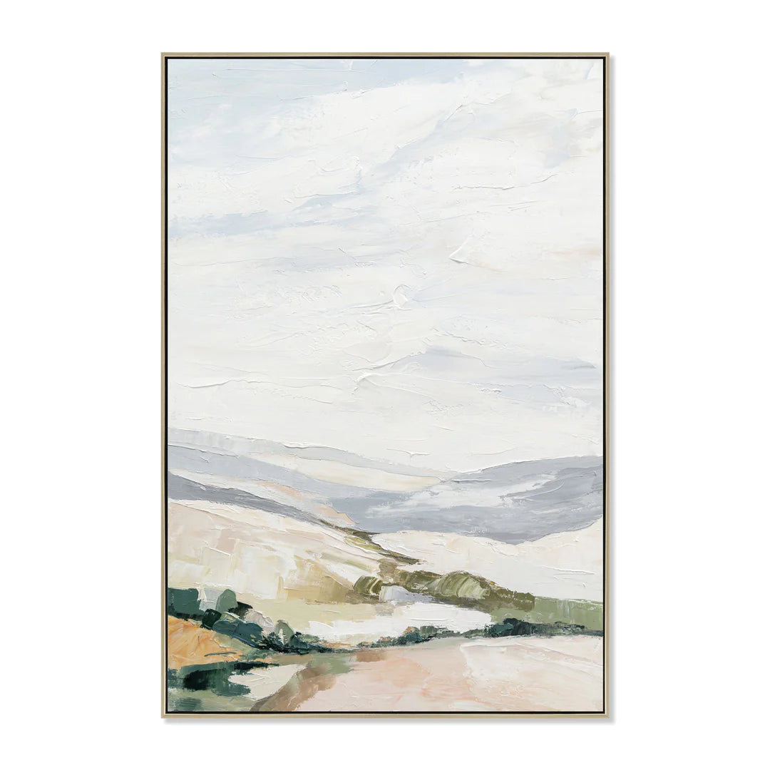 80 x 120cm Framed Canvas - Natural