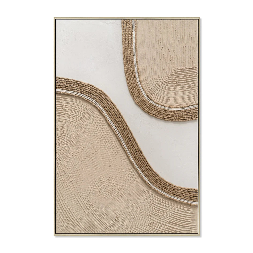 60 x 90cm Framed Canvas - Natural